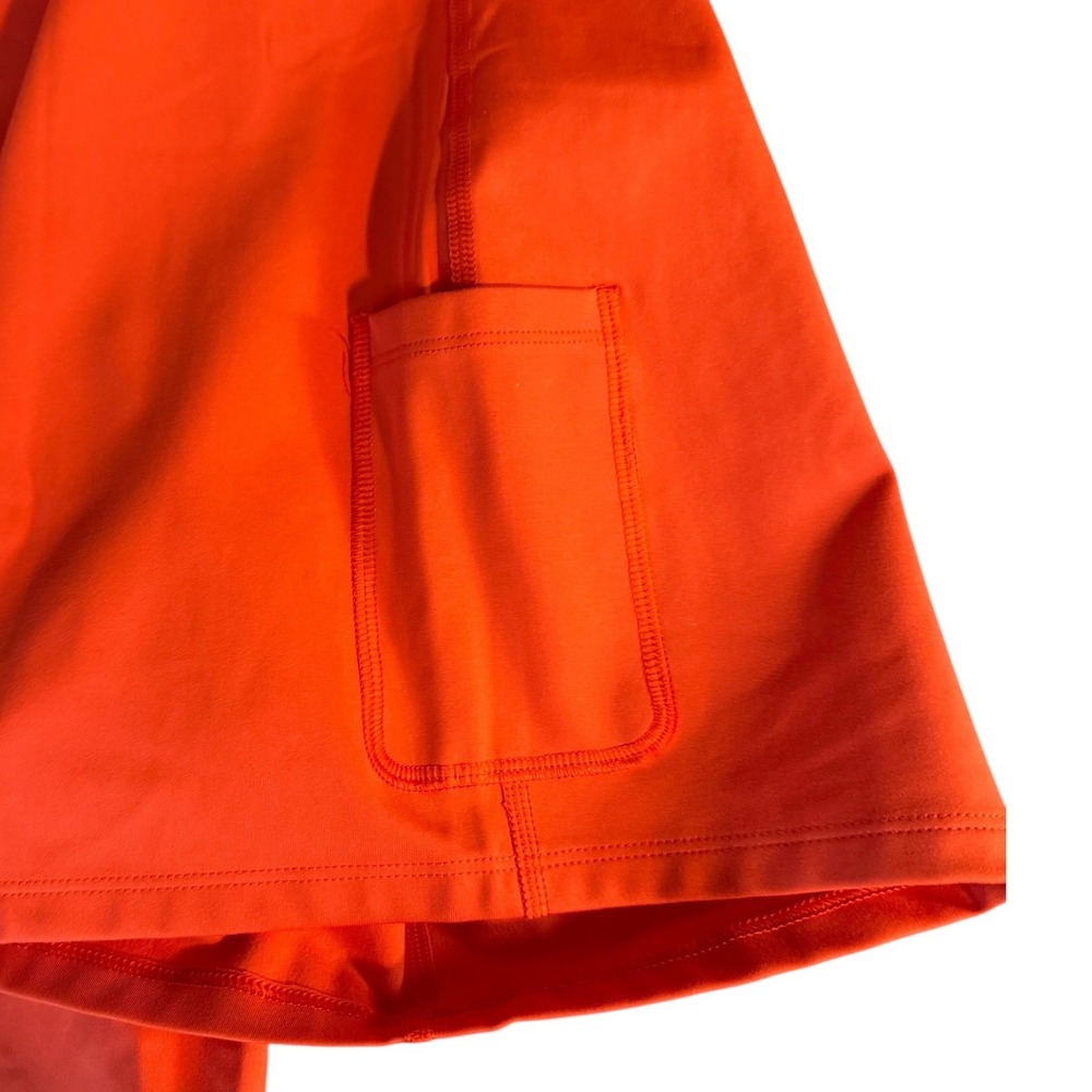 Girlfriend Collective 4X Orange Racerback Exercise Dress Built In Shorts Pockets - Picture 11 of 12